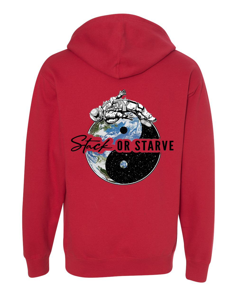 S.O.S Yin Yang Hoodie - Red